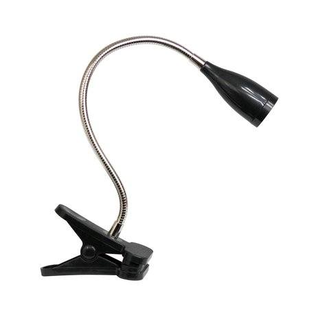 LIMELIGHTS Flexible Gooseneck LED Clip Light Desk Lamp, Black LD2005-BLK